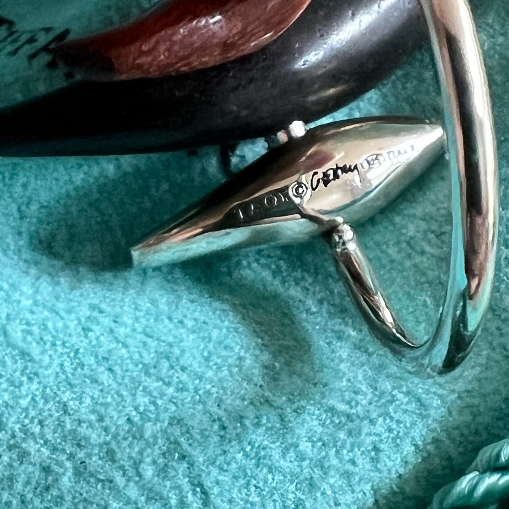 🌸🌸 Authentic Tiffany & Co. RARE Frank Gehry Fish Ring - Picture 16 of 16